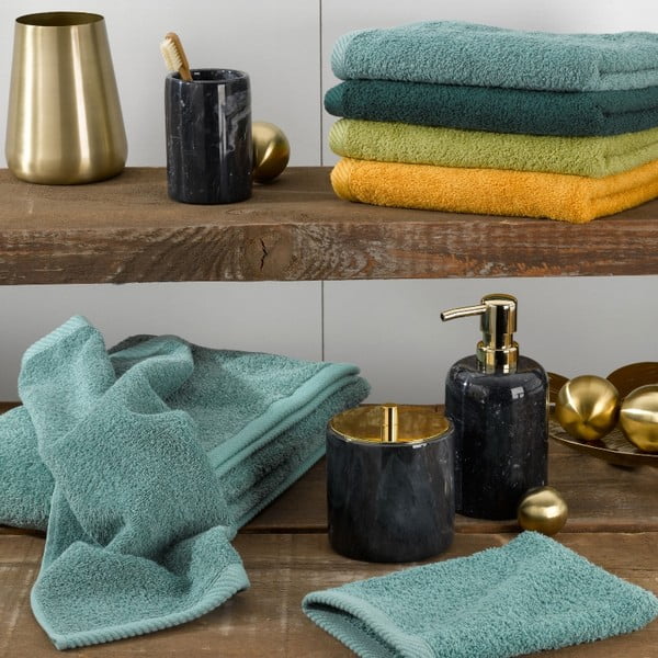 Czarny marmurowy kubek na szczoteczki do zębów Kela Liron-image-2