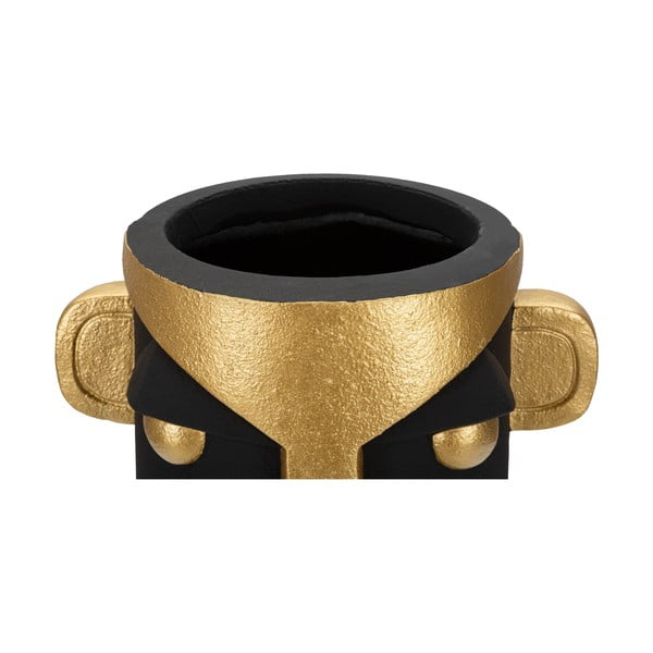 Wysoki wazon w czarno-złotym kolorze z żywicy polimerowej 40 cm Tribal – Mauro Ferretti-image-3
