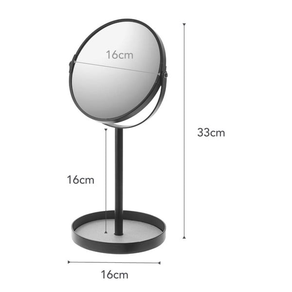 Lustro powiększające (3x) kosmetyczne ø 17,5 cm Matsuyama – YAMAZAKI-image-4