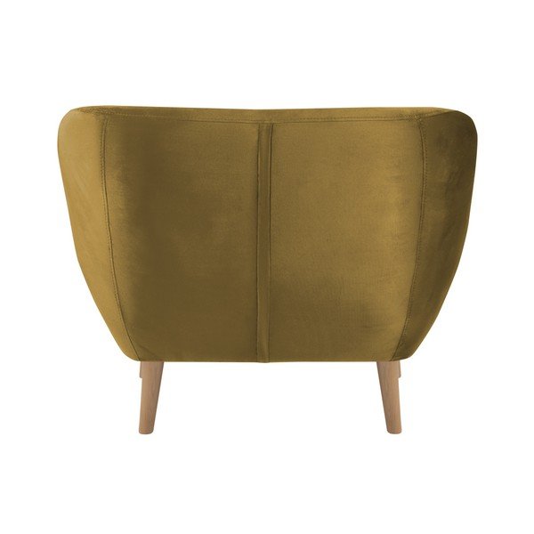 Musztardowy fotel Mazzini Sofas Amelie-image-3