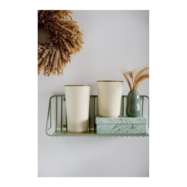 Beżowy pojemnik z bambusową pokrywą Wenko Derry, 750 ml-image-4