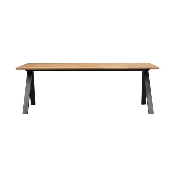 Rozkładany stół z blatem z drewna dębowego 220x100 cm Carradale – Rowico