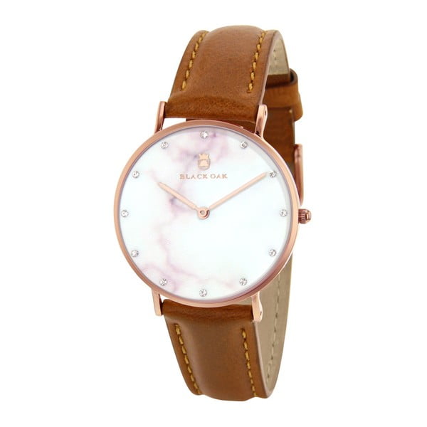 Brązowy zegarek damski Black Oak Marble