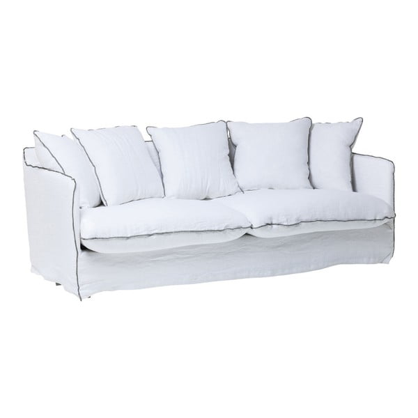 Biała sofa trzyosobowa Kare Design Santorini