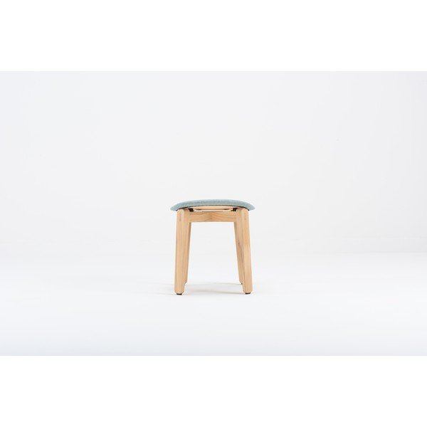 Niebieski podnóżek z drewna dębowego Gazzda Nora-image-2