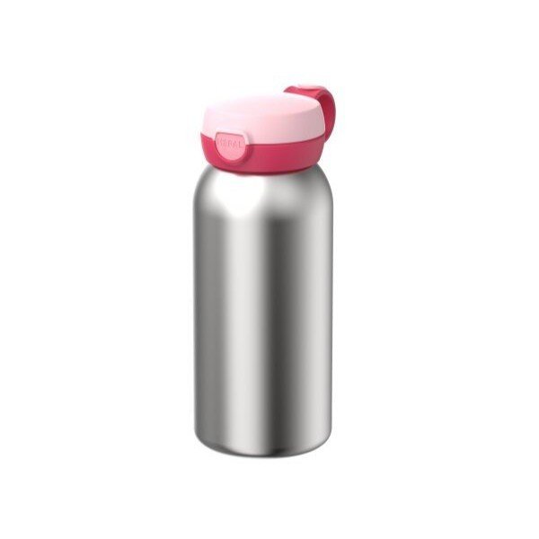 Różowy/w kolorze srebra metalowy termos dla dzieci 500 ml Campus – Mepal