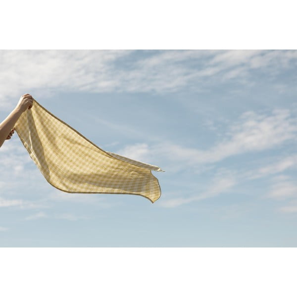 Obrus Really Nice Things Yellow Vichy, 140x200 cm-image-3