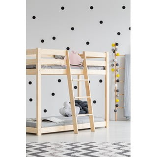 Piętrowe łóżko dziecięce z drewna sosnowego 90x190 cm CLP – Adeko