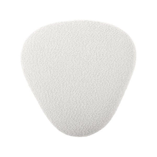 Biały puf z materiału bouclé Ada – Leitmotiv-image-3