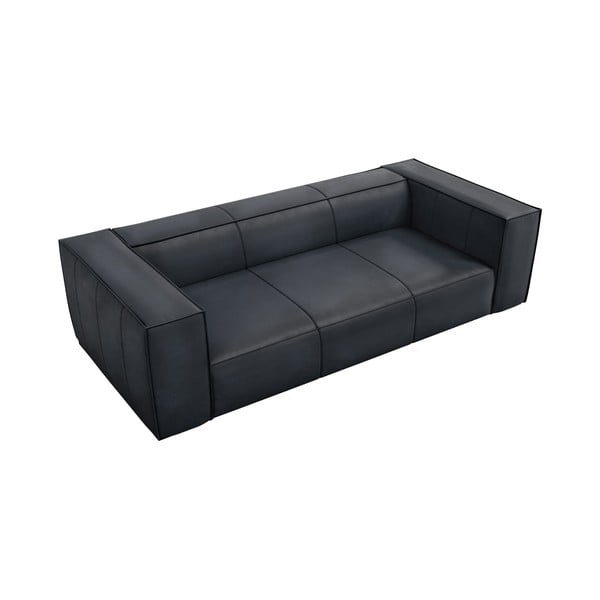 Ciemnoniebieska skórzana sofa 227 cm Madame – Windsor & Co Sofas-image-2