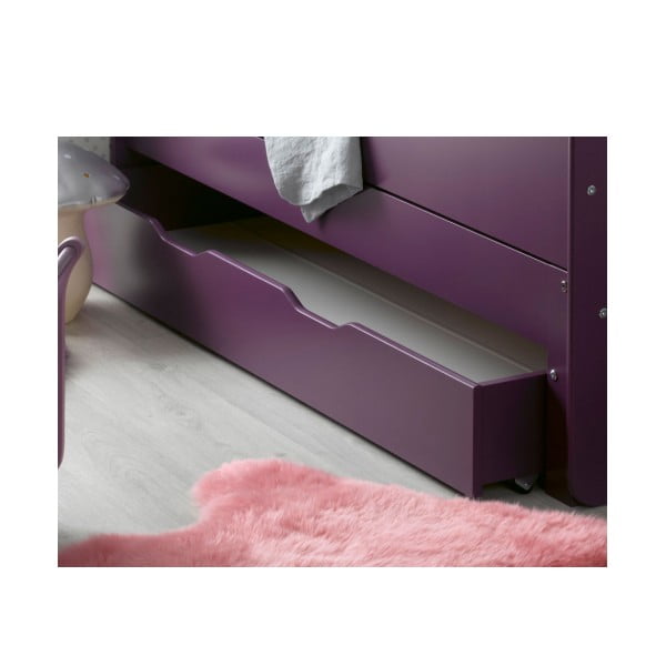 Fioletowa szuflada pod łóżko dziecięce JUNIOR Provence Féroe