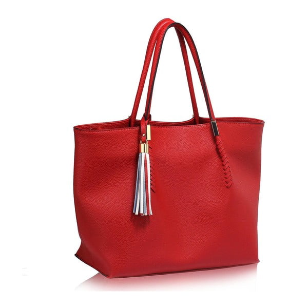 Czerwona torebka L&S Bags Tassel
