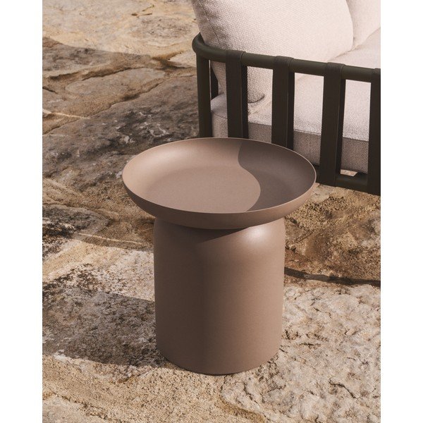 Metalowy okrągły stolik ogrodowy ø 45 cm Arcola – Kave Home-image-1