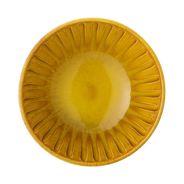 Żółta miska z kamionki Bloomingville Cala, ø 15,5 cm