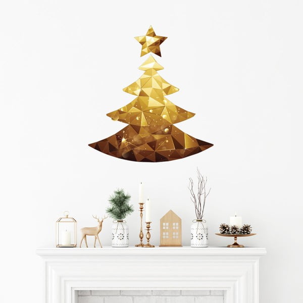 Naklejka świąteczna Ambiance Christmas Tree Origami