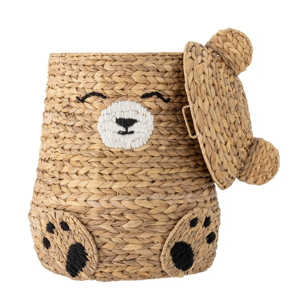 Dziecięcy kosz na zabawki z hiacyntu wodnego w naturalnym kolorze ø 40x57 cm Timone – Bloomingville Mini-image-4