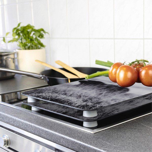 Płyty ochronne na kuchenkę ze szkła hartowanego zestaw 2 szt. 30x52 cm Universal Highland Cattle – Wenko-image-1