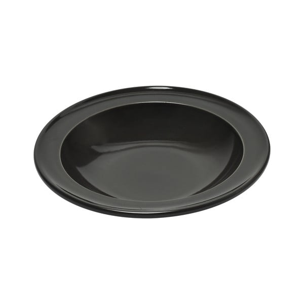 Czarny talerz na zupę Emile Henry, ⌀ 22 cm