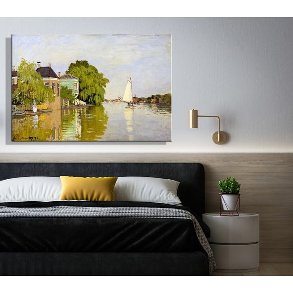 Reprodukcja obrazu Claude'a Moneta – Houses on the Achterzaan, 90x60 cm-image-1