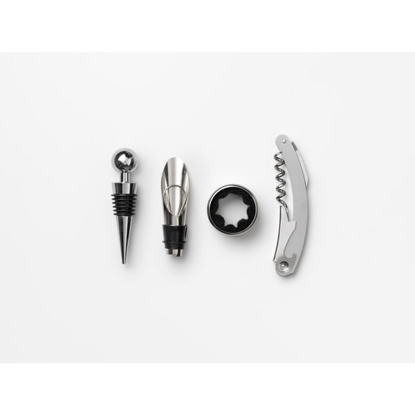 Akcesoria do wina ze stali nierdzewnej The Essentials Wine Tools – Printworks-image-2