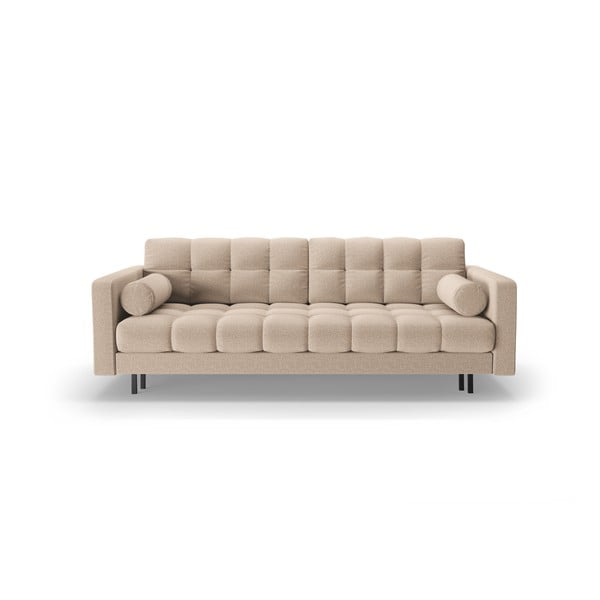 Beżowa rozkładana sofa ze schowkiem 222 cm Bali – Cosmopolitan Design