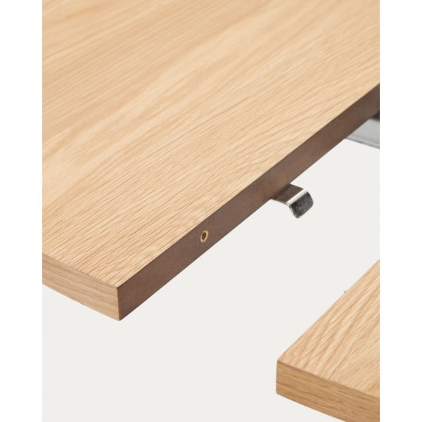 Okrągły rozkładany stół z blatem w dekorze dębu ø 90 cm Montuiri – Kave Home-image-3