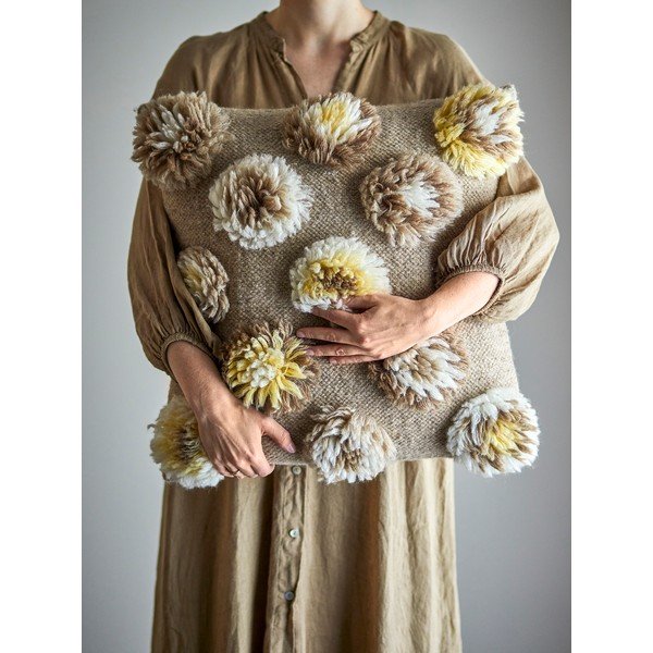 Poduszka dekoracyjna z mieszanki wełny 50x50 cm Somma – Bloomingville-image-2