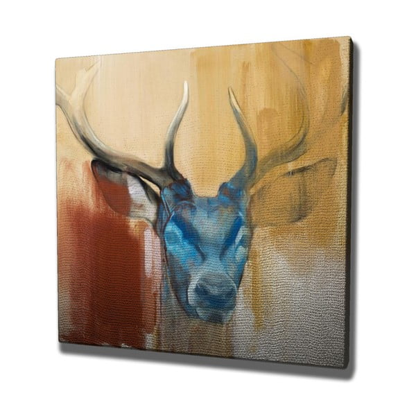 Obraz na płótnie Colorful Deer, 45x45 cm