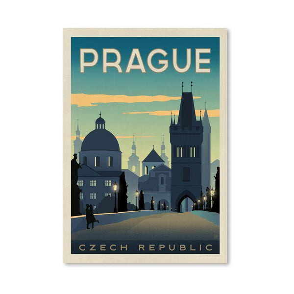 Plakat Americanflat Prague, 42x30 cm