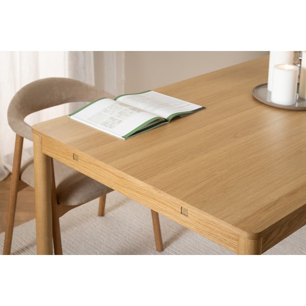 Rozkładany stół w dekorze dębu 100x200 cm Atlantic – Actona-image-4
