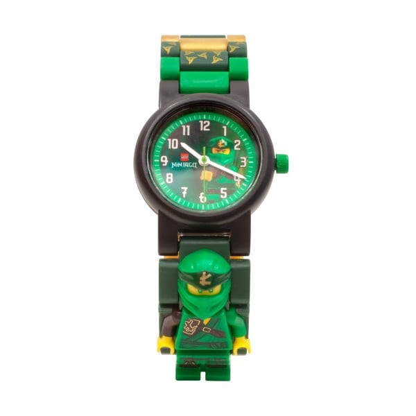 Zielony zegarek ze składanym paskiem i minifigurką LEGO® NINJAGO Lloyd-image-1