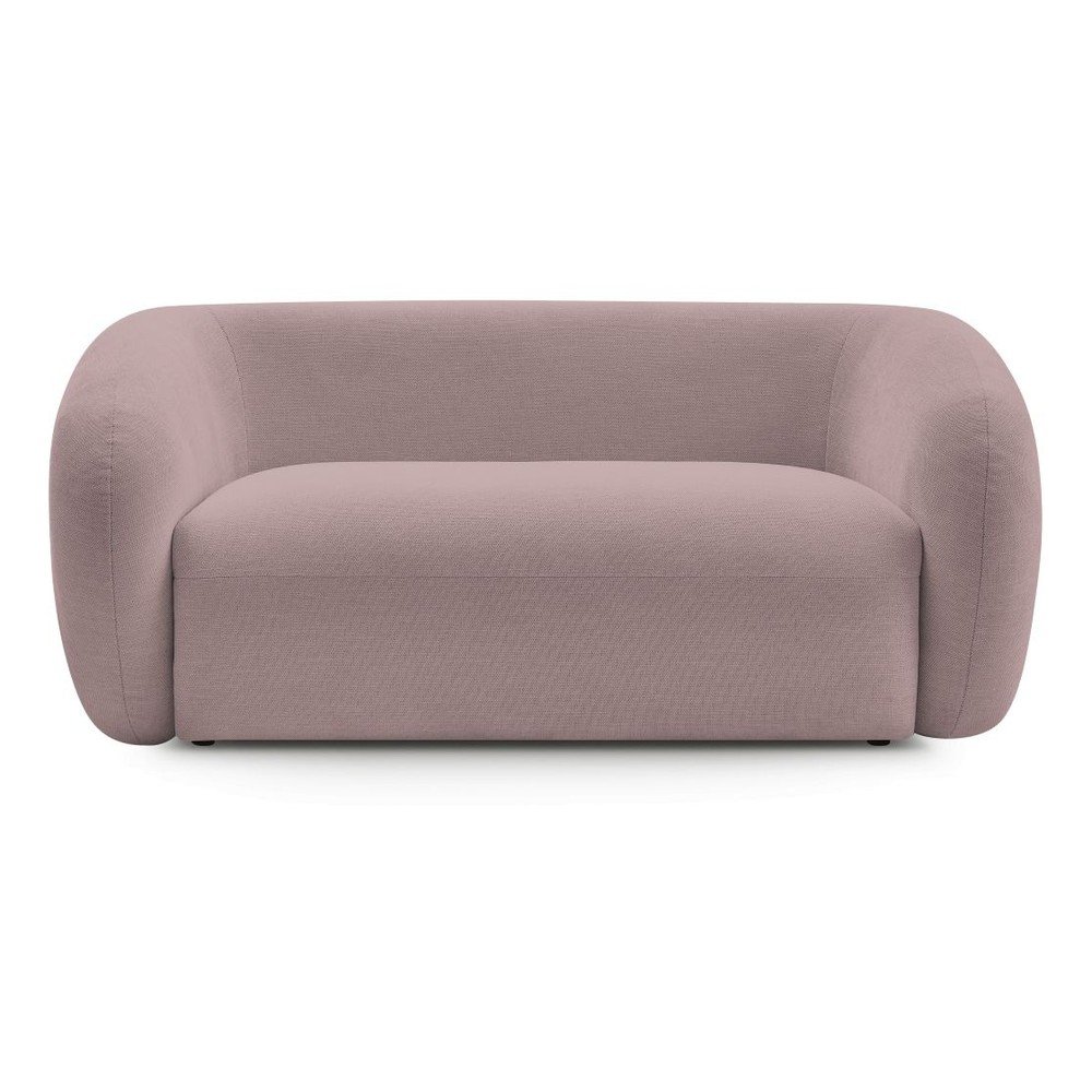 Różowa sofa z tkaniny szenilowej 160 cm Celine – Bobochic Paris