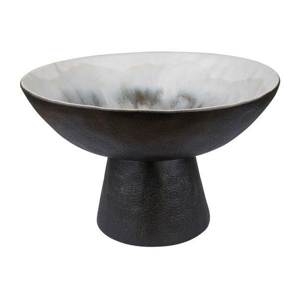 Czarno-kremowa kamionkowa misa ø 31,5 cm By Hand  – Mette Ditmer Denmark