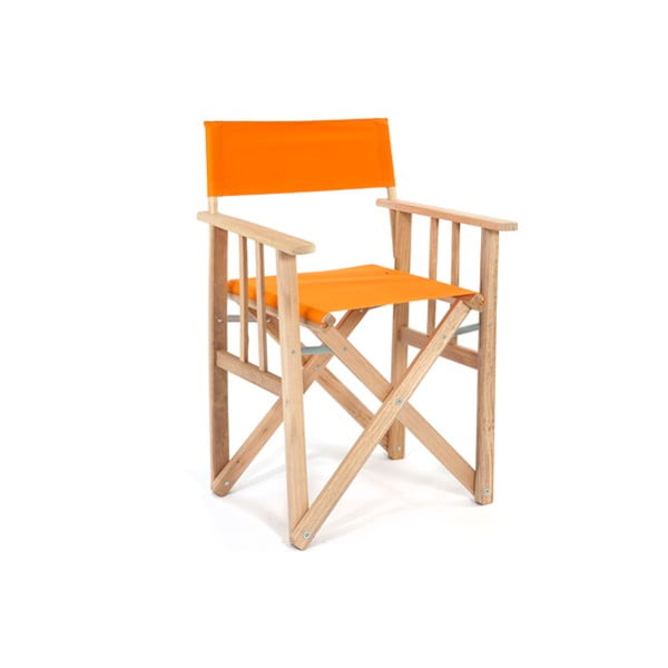 Składane krzesło Director, pomarańczowe