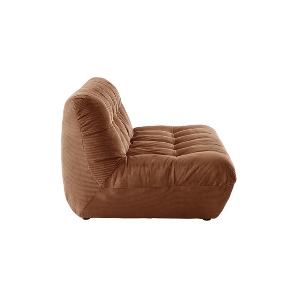 Brązowa sztruksowa sofa 145 cm Kelso – Jotex-image-3
