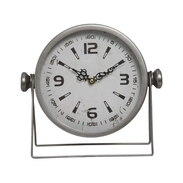 Zegar stołowy Mauro Ferretti Pull Silver, 25x23,5 cm-image-3