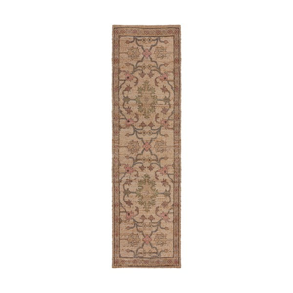 Chodnik z mieszanki juty w naturalnym kolorze tkany ręcznie 60x230 cm Celine Jute Global – Flair Rugs