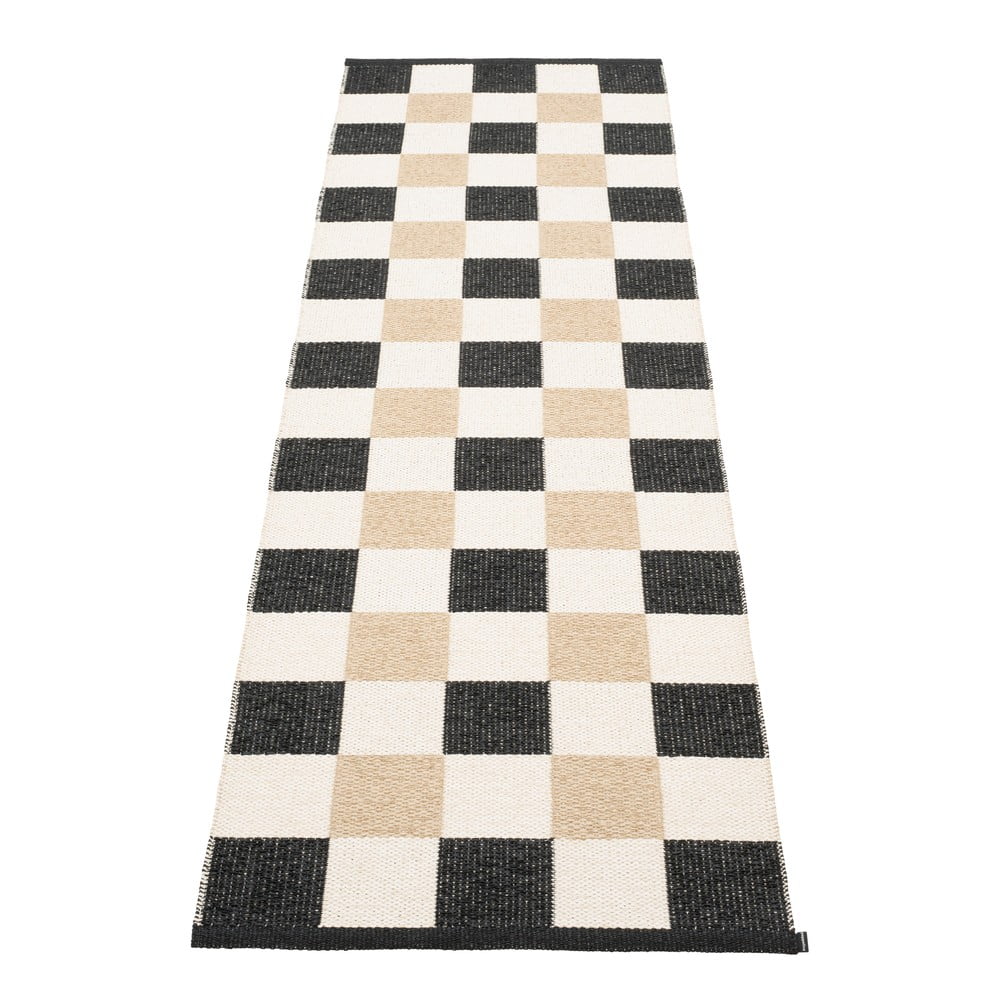 Czarno-kremowy chodnik odpowiedni na zewnątrz 70x240 cm Pix Black Vanilla – Pappelina