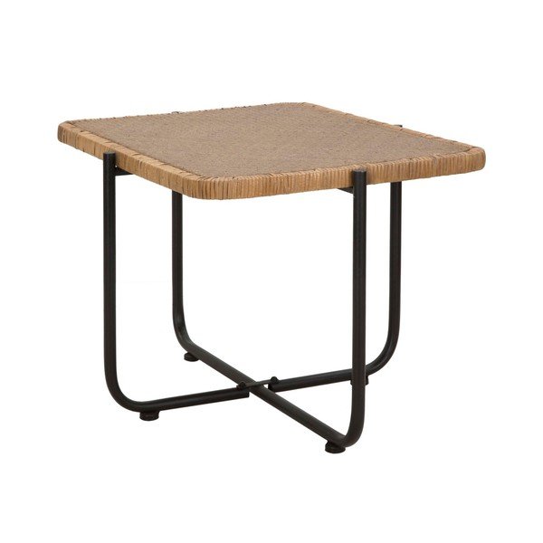 Czarno-naturalny rattanowy stolik 55x75 cm Cebu – Mauro Ferretti-image-2