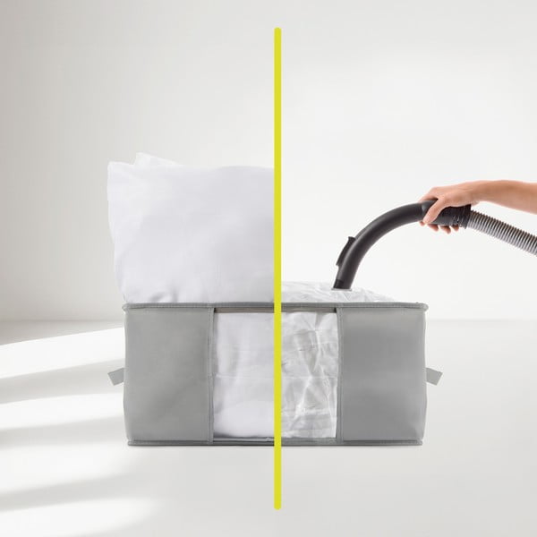 Plastikowy próżniowy pojemnik do przechowywania ubrań 40x40x25 cm – Homéa