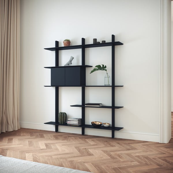 Czarny element regału modułowego 68,5x68,5 cm Bridge – Tenzo-image-1