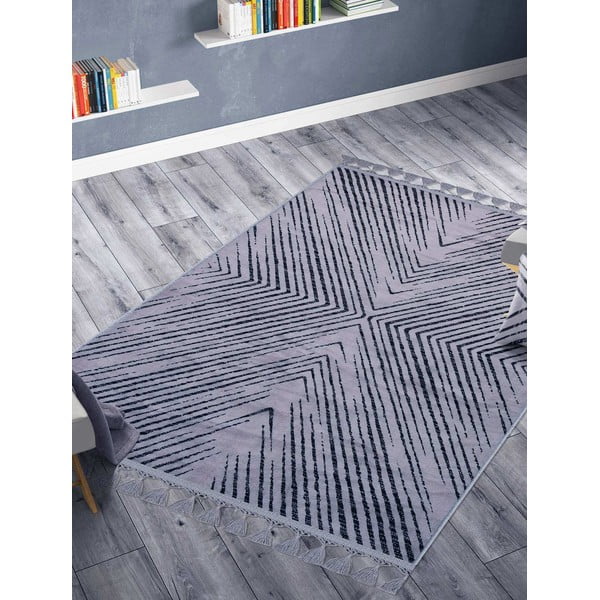 Szary chodnik odpowiedni do prania 300x100 cm − Vitaus-image-1