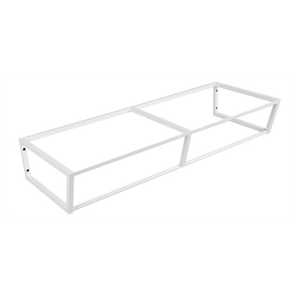 Biały stalowy wiszący stelaż pod umywalkę 120x20 cm Ska – Sapho