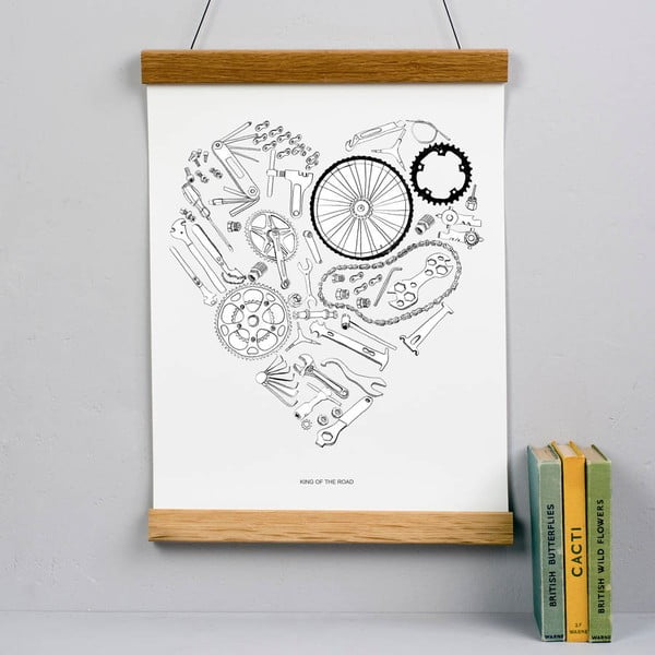 Plakat Bicycle Print, 30x40 cm