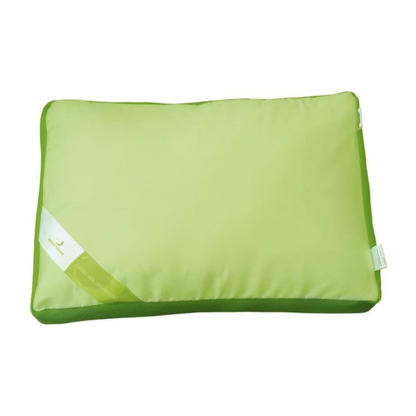 Zielona poduszka z pianką termoelastyczną Green Future Aero, 50x60 cm