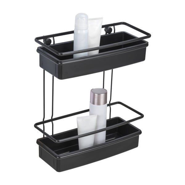 Czarna półka łazienkowa Wenko Molinella, 30x35 cm-image-3