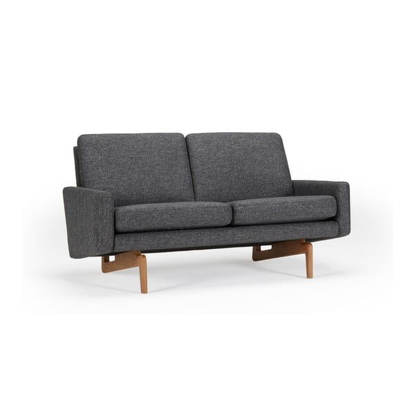 Antracytowa sofa 2-osobowa Kragelund Egsmark