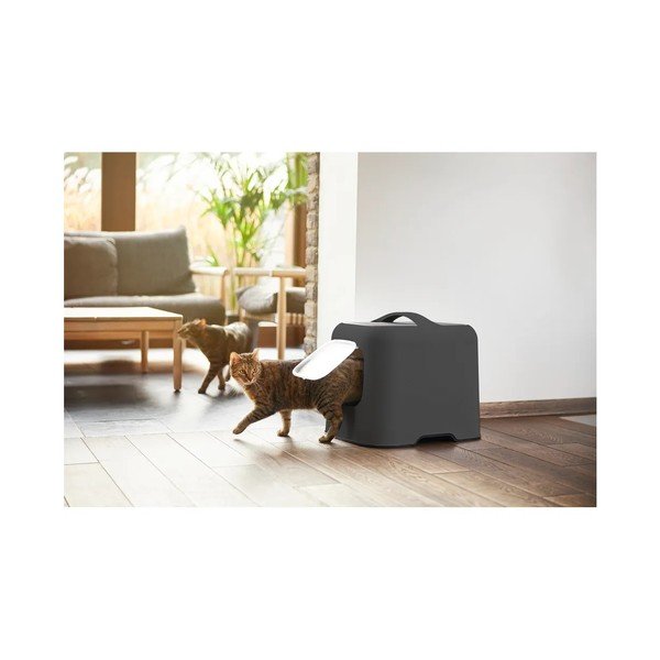 Antracytowy zestaw kuwety i łopatki Biala – Rotho-image-3