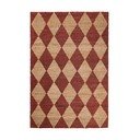 Chodnik z mieszanki juty tkany ręcznie w kolorze terakoty 60x230 cm Effie Diamond – Flair Rugs