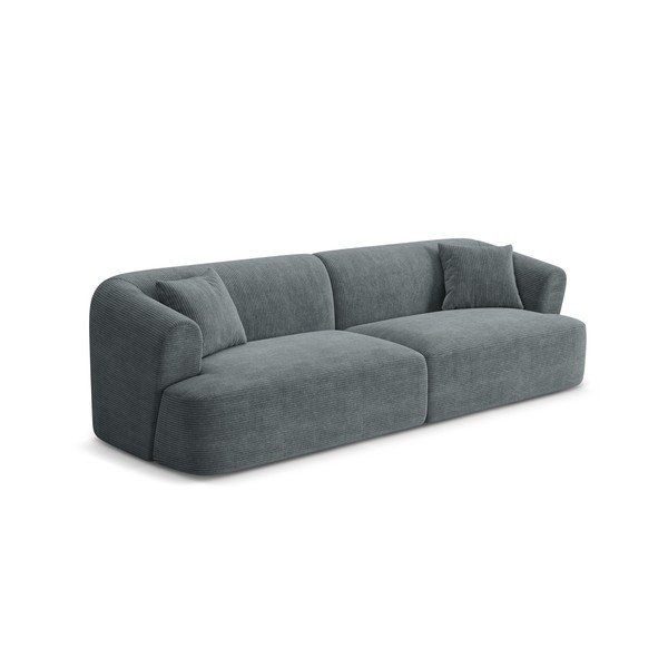 Ciemnoszara sztruksowa sofa 255 cm Campi – Cosmopolitan Design-image-2